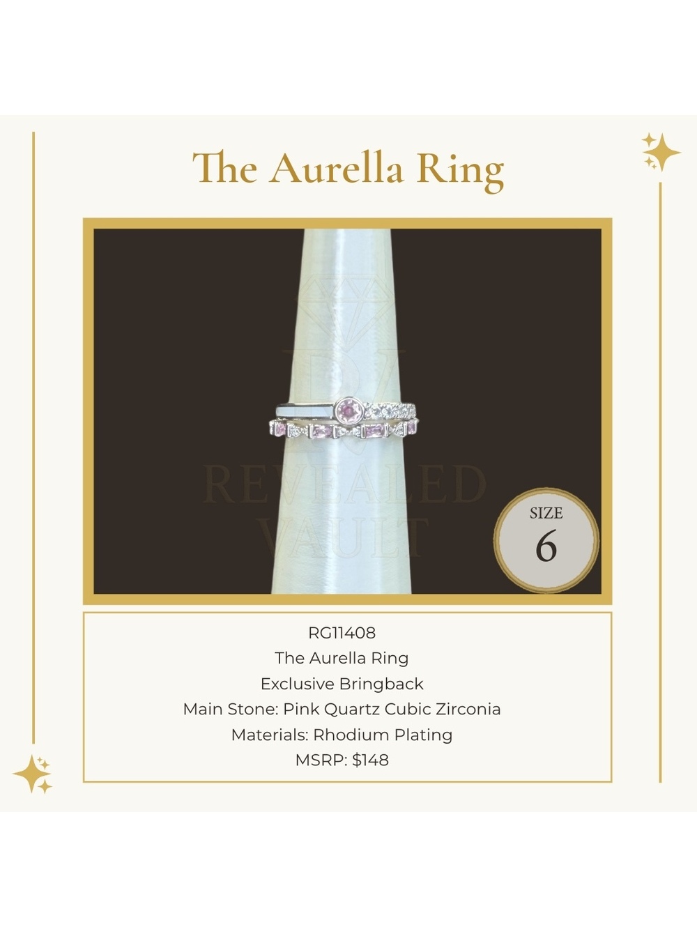 The Aurella Ring - Size 6 - OG